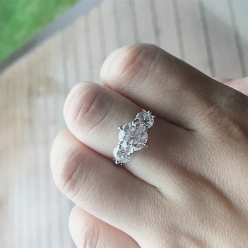 Tiffany's three clearance stone engagement ring